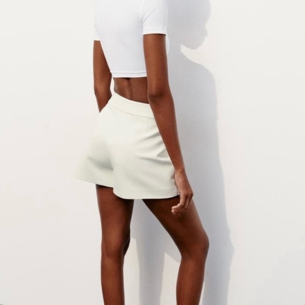 Zara Off-White Tailored Skort - Picture 12 of 12